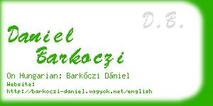 daniel barkoczi business card