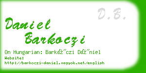 daniel barkoczi business card